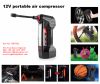 cordless portable auto stop air compressor built in led light
